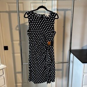MICHAEL by Michael Kors polka dot black dress.